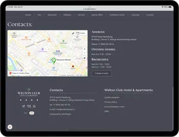 Holyxey 'Welton Club Hotel & Apartments'. Redesign, Print Materials